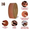 ELW 5-6 oz (2-2.4mm) Whiskey Brown Straps, Belts, Strips 2.75" Wide X 84" Length (6.9cm x 2.13m) Full Grain Leather Crazy Horse Belt Medium DIY Craft, Pet Collars, Blanks, Accessory, Jewelry, Wrapping view 4
