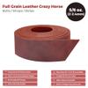 ELW 5-6 oz (2-2.4mm) Cognac Straps, Belts, Strips 2" Wide X 84" Length (5.1cm x 2.13m) Full Grain Leather Crazy Horse Belt Medium DIY Craft, Pet Collars, Blanks, Accessory, Jewelry, Wrapping view 2