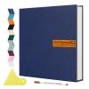 Spbapr Large Photo Album Self Adhesive Magnetic Scrapbook,DIY Scrapbook Album for 4x6 5x7 8x10 Picture,60 Pages Linen Cover Memory Book for Wedding Family Baby Pets, with Metallic Pen and Scraping view 1