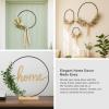 8 Pack Floral Hoop 14 Inches Metal Rings for Crafts Macrame Rings Hoop Wreath Dream Catcher Rings DIY Wreath Candle Rings Wreaths Craft Hoops, Black view 4
