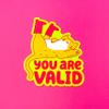 Self Love Cat Sticker "You Are Valid" view 3