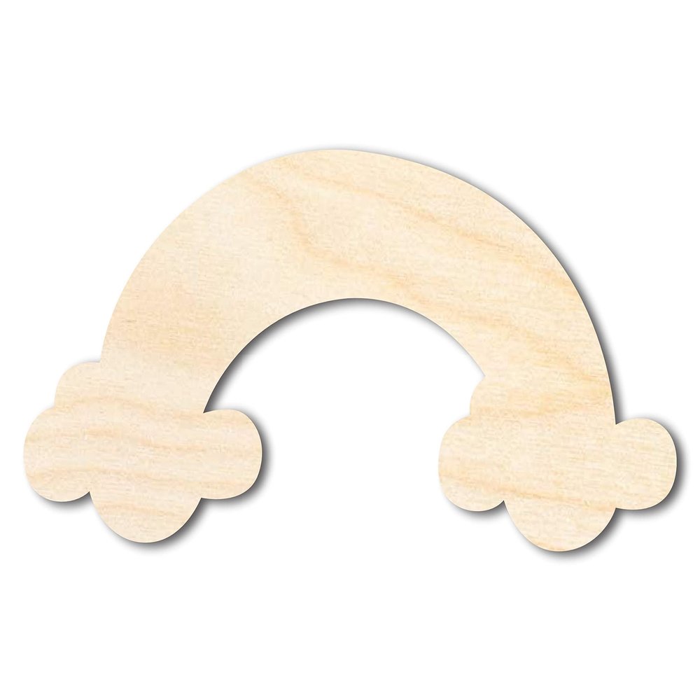 Unfinished Wood Rainbow Silhouette Craft up to 46" DIY 20" / 1/4"