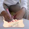Tofficu 12pcs Unfinished Wooden Signs for Crafts Blank Wood Ornaments for Home Decor for Painting and Personalization for Boys and Girls and Adult Craft Projects view 3
