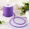 FASHEWELRY 16.4 Yards Hollow Pipe Rubber Cords 4mm Rubber Hollow Tube Cords Tubing Knitting Barber Cord with 2mm Hole for Knitting Projects (Mauve) view 3