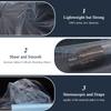 Organza Tulle Fabric Rolls, Crystal Organza 12" by 50 Yards (150 ft) Sheer Nylon Silky Shiny Netting Spool Bolt for DIY Craft Table Runner Wedding Baby Shower Party Decor (Baby Blue) view 2