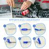 MIAOLLUN Latch Hook Kits for Adults Beginner 3D Dinosaur Pattern Printed Canvas Crochet Needlework Craft Rug Cushion Mat Tapestry 20.5X15 Inch,T.rex view 3