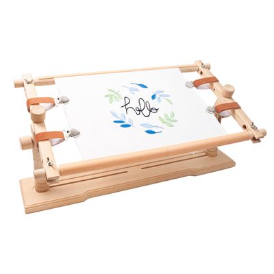 Lampstop Embroidery Hoop Stand Hands Free Embroidery Frame Rotated Cross Stitch Stand for Stitching Sewing Craft (Rotated Cross Stitch Stand)
