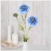 Factory Direct Craft Group of 2 Blue Artificial Pincushion Flower Stems for Spring Arrangements and Summer Decorating view 1
