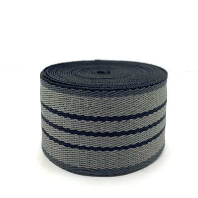 3dancraftit polyester-cotton blend Stripe Webbing Ribbon Jacquard Webbing sold by the yard heavy weight Strap Replacement 1.5 inches ZE95-1Y