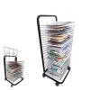 THEGA Mobile Classrooms Drying Rack with Wire Shelves - Paint Drying Rack, Cooling Rack, for Works of Art Studios and Home Use, Black Powder Coated Finish (Color : 25 Layers) view 1