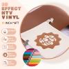 Tintnut Puff Vinyl Heat Transfer - 10inches x 6ft 3D French Beige Puff HTV Roll Heat Transfer Vinyl Foaming Colorful Puffy Iron on Vinyl for T-Shirts DIY view 2