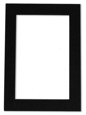 Poster Palooza 16x20 Black with Black Core Precut Matboard - Bevel Cut for 13x19 Photos - Acid Free - For Pictures, Photos, Framing - 4-ply Thickness
