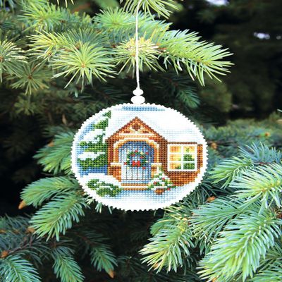 Charivna Mit Christmas Tree Toy Cross-Stitch kit T-19C Set of Pictures Winter Evening