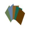 4" x 5.25" Scalloped Flat Note Cards - A2 Card Mats: 4" x 5.25" in Color Blank Card inserts (20 cards, Earth nature) view 1