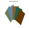 4" x 5.25" Scalloped Flat Note Cards - A2 Card Mats: 4" x 5.25" in Color Blank Card inserts (20 cards, Earth nature) view 2