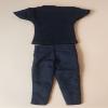 BOSWON 1/12 Scale Black T-Shirt + Pants Model for 6" Action Figures view 2