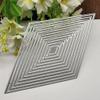 Diamond Nesting Frames Metal Cutting Dies Card Making Scrapbooking Craft Emboss view 1