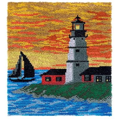 clubevy Latch Hook Rug Kits for Adults Kids Beginners,DIY Crochet Rug Making Kit Animals Patterns, Carpet Embroidery Crafting Arts, Latch Hook Cushion Kits