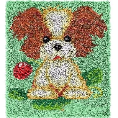 clubevy Dog Animal Pattern Latch Hook Kits for Adults Starfish DIY Latch Hook Rug Kits for Kids, Animal Pattern Crochet Kit for Beginners, Rug Making Kits, Gift Packaging