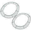 Yardwe Oval Wire Wreath Frame: Metal Floral Macrame Ring Hoops Egg Shaped Wreath Ring Making Wreath Supplies for DIY Floral Wreath Dreamcatcher 2Pcs view 1