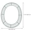 Yardwe Oval Wire Wreath Frame: Metal Floral Macrame Ring Hoops Egg Shaped Wreath Ring Making Wreath Supplies for DIY Floral Wreath Dreamcatcher 2Pcs view 2