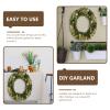 Yardwe Oval Wire Wreath Frame: Metal Floral Macrame Ring Hoops Egg Shaped Wreath Ring Making Wreath Supplies for DIY Floral Wreath Dreamcatcher 2Pcs view 4