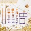 CRASPIRE Movie Clear Stamps Movie Icons Tape 3D Glasses Video Transparent Silicone Stamp Rubber Stamp for Scrapbooking Birthday Photo Album Thanksgiving Card Making 4.3 x 6.3 x 0.1 Inch view 3