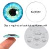 100PCS 30/25/20/16/12/8/6mm Assorted Mixed Size Eyes Glass Cabochon for Clay Doll Making Sculptures Props Craft DIY Findings Jewelry Making view 2