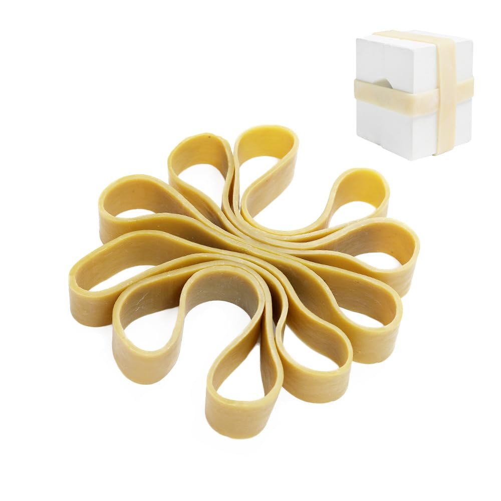 Plaster Mold Rubber Band for Potters Ceramic, Home Crafters - Heavy Duty Fasteners, 10 Pcs (5.5"L)