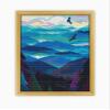 Blue Ridge Mountains CS657 - Counted Cross Stitch KIT#2. Set of Threads, Needles, AIDA Fabric, Needle Threader, Embroidery Clippers and Printed Color Pattern Inside. view 1