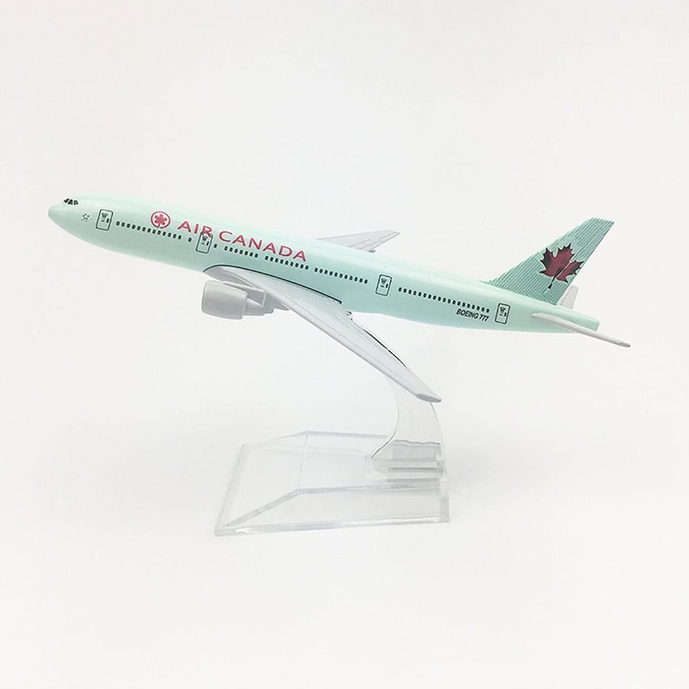 DKHOUN Airplane Model, Scale Planes Model for Canadian B777 Aircraft Toy Metal Desktop Ornament with Landing Gear Base Model Kit
