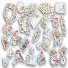 Birds and Bicycles Die-Cut Glitter Shapes - for Journals, Cards Scrapbooks, Crafts - 50 Pieces view 1