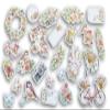 Birds and Bicycles Die-Cut Glitter Shapes - for Journals, Cards Scrapbooks, Crafts - 50 Pieces view 2