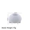 DIY Shell Candle Mold Aromatherapy Candle Plaster Mold 3D Marine Shell Silicone Scallop Soap Mold Handmade Home Craft Decoration Heart Cube 2Holes view 3