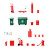 MOUDOAUER ABS 1:64 Scale Oil Shop Tools Garage Equipment Diorama Accessories Scene Prop Model Funny Model for Kid view 3