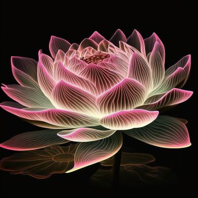 Diamond Painting Kits Pink Fluorescent Lotus - New Chinese Style Full Circle Gemstone Crystal Cross Stitch Kit, for Adults, for Wall Decor & Living Room Decor (16 X 20 Inch)