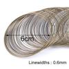 100 Loops Thickness 0.6mm / Diameter 6cm Memory Beading Steel Wire for DIY Jewelry Findings Bangle Bracelet Making Tl0031 Useful and Practical view 3