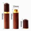 DARKAL Wooden Needle Case Sewing Needle Tubes Toothpick Storage Box,Sewing Needles Holder Storage Case Wood Box Hand Crafts Knitting Holder (5 Piece,Brown) view 3