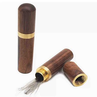 DARKAL Sewing Needles Holder Storage Case,Versatile Wooden Needle Case, Sewing Needles Holder Storage Case Wood Box Hand Crafts Knitting Toothpick Holder (8 Piece,Black)