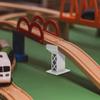 Zerodeko 6Pcs Train Bridge Pier Plastic Railway Track Support Accessories Train Track Risers Train Track High Level Blocks Wooden Train Table Supplies for Kids (Grey) view 3