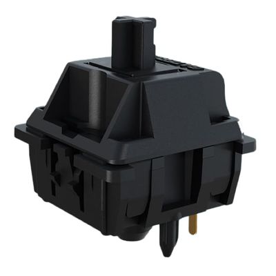 GATERON Oil King V2 Pre-lubed Keyboard Switches, 5-Pin 55gf Black Linear Switches Compatible for MX Mechanical Keyboard DIY(108PCS,Black)