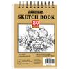 FIXSMITH 5.5"X8.5" Sketch Book | 80 Sheets (68 lb/100gsm) Sketchbook | Top Spiral Bound Artist Sketch Pad | Acid Free Drawing Pad | Ideal for Kids, Beginners, Artists & Painters | Bright White view 1