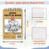 FIXSMITH 5.5"X8.5" Sketch Book | 80 Sheets (68 lb/100gsm) Sketchbook | Top Spiral Bound Artist Sketch Pad | Acid Free Drawing Pad | Ideal for Kids, Beginners, Artists & Painters | Bright White view 4