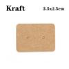 SAMEZA 50pcs/lot Earrings Necklaces Display Cards for Jewelry Boxed and Packaging Cardboard Hang Tag Card Ear Studs Paper Card 6x9cm,3.5x2.5 Kraft,50PCS view 2