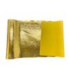 Fashion Fabrics LLC Gold Crushed Distressed Foil Chrome Mirror Reflective Vinyl Fabric - Sold by The Yard view 3