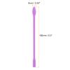 HARFINGTON 2Pcs Silicone Stir Sticks 6" Reusable Double Ended Stirring Rods for Mixing Epoxy Resin Liquid Paint Arts DIY Crafts, Purple view 2