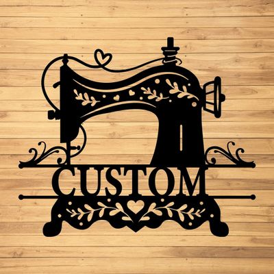 Custom Sewing Metal Wall Signs - Personalized Sewing Metal Wall Art - Sewing Metal Wall Decor - Sewing Room Decor - Sewer Name Signs - Gift For Grandma