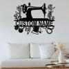 Custom Sewing Metal Wall Signs - Personalized Sewing Metal Wall Art - Sewing Metal Wall Decor - Sewing Room Decor - Sewer Name Signs - Gift For Grandma view 3