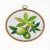 Baobab Leaves and Monkey Bread CS1028 - Counted Cross Stitch KIT#2. Set of Threads, Needles, AIDA Fabric, Needle Threader, Embroidery Clippers and Printed Color Pattern Inside. view 1