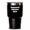 Funny Hammered Dulcimer Hero Tumbler Musician Gift Instrument Player Gag Insulated Cup With Lid Black 30 Oz view 1